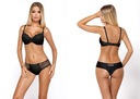 Комплект бюстгальтера-стрингов пуш-ап VESTA 80D, ЧЕРНЫЙ