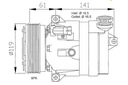 COMPRESOR DE ACONDICIONADOR OPEL VECTRA B 