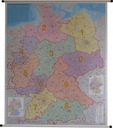 Почтовые индексы настенной карты Германии 1:750 000