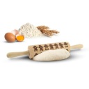 Декоративный, с гравировкой, ДЕРЕВЯННЫЙ ВАЛЕЦ ДЛЯ ТОРТА K2