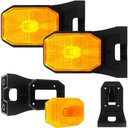 2 X LAMPA OBRYSOWA LED 12-36V ŻÓŁTA Z ODBLASKIEM