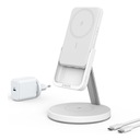 Индуктивное зарядное устройство Anker PowerWave Mag-Go Белый