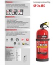 EXTINGUIDOR DE POLVO 2 KG TIPO ABC * 