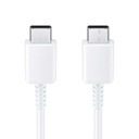 ОРИГИНАЛЬНЫЙ КАБЕЛЬ SAMSUNG 2x USB-C USB TYPE C EP-DA705BWE 1M 100CM БЕЛЫЙ