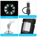 ЦИФРОВА MIKROSKOP ZOOM USB Z ФУНКЦIЯ OTG 8-LED LIDLIGIFICE GLASS EO  (18087963940) фото min 7