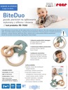 Прорезыватель-кольцо-браслет Силиконовые деревянные прорезывания зубов BiteDuo REER