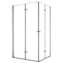 ДУШЕВАЯ КАБИНА 80x90 СКЛАДНАЯ ХРОМИРОВАННАЯ ДВЕРЬ СТЕКЛО НАСТЕННОЕ СТЕКЛО 6MM ESG