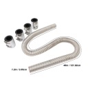 SILVER 48-CALOWY KIT HOSES WATER RADIATOR ELASTIC REMEDY COOLING KIT ZE STEEL STAINLESS STEEL  photo 13