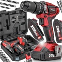 ОТВЕРТКА, АККУМУЛЯТОРНАЯ ДРЕЛЬ 2x АККУМУЛЯТОР + СВЕРЛА + СВЕРЛА + КОРПУС