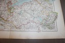 MAPA EUROPA NIEMCY POMORZE SCHLESWIG HOLSTEIN 1922 Wysokość produktu 44 cm