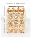 Хрустальный контейнер-органайзер для кистей BOX кристалл F795 P золотой