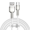 Кабель Baseus Cafule USB — USB-C, 66 Вт, 2 м (белый)