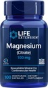 LIFE EXTENSION Magnesium Citrate - Horčík 100 mg (100 kaps.) Dátum spotreby minimálne 3 mesiace od dátumu nákupu
