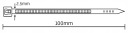 TRITTS Зажимы 2 5x100 мм белые 100 шт.