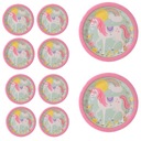 ТАРЕЛКИ ДЛЯ ДНЯ РОЖДЕНИЯ БУМАЖНЫЕ UNICORNS PARTY 23 СМ 10 ШТ.