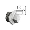 ZÁTKA KRYTKA KAPA GZ 1" DN25 POZINKOVANÁ LIATINA VZ DIAMOND Značka DIAMOND