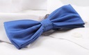 Мужской галстук-бабочка с нагрудным платком Alties - темно-синий