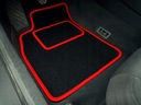 ALFOMBRILLAS ESCOBILLAS DE FELPA PARA ALFA ROMEO 166(1998-2007)CZERWONE FORRO 