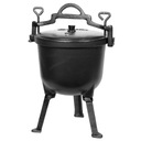 ОХОТНИЧИЙ КАЮЛДЕЛЬ, ЧУГУННАЯ ЭМАЛИРОВАННАЯ ГАЗОВКА, 4Л