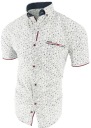МУЖСКАЯ БЕЛАЯ РУБАШКА С УЗОРОМ SDN 669 XL