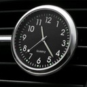 Декоративные аналоговые автомобильные часы — черный металлик
