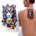 МОЮЩАЯСЯ ВРЕМЕННАЯ ВОДНАЯ ТАТУ БОЛЬШАЯ ТИГР