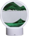 LAMPA STOŁOWA PIASKOWA BIAŁA ZIELONY PIASEK