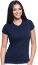 Удобная женская футболка 100% хлопок Серт. много цветов M темно-синий
