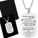 Подвеска-жетон из стали 316L для жениха