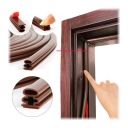 ОРИГИНАЛЬНАЯ САМОКЛЕЯЩАЯСЯ ПРОКЛАДКА ДЛЯ КИТАЙСКИХ ДВЕРЕЙ 10Х12 ММ КОРИЧНЕВАЯ