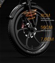 Dámsky/Mužský elektrický bicykel Cheevalry C20 PRO 500W 20AH 20&quot; 150km PL Výkon motora 500 W