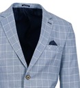 МУЖСКИЙ УЗКИЙ ПИДЖАК В КЛЕТКУ, СИНИЙ 48