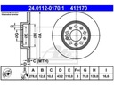 DISCOS PARTE TRASERA ALFA ROMEO BRERA 2.0 2.2 06-11 SPIDER 2.0 2.2 06-11 