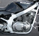 PERUN I CRASH ПОДДОНИ SUZUKI GS 500 GS500 1989 - 2007 CRASHПОДДОНИ DEDYKOWANE  (16645344498) фото min 13
