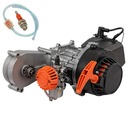 Карманный велосипед для бездорожья, мини-кросс-квадроцикл, четырехцилиндровый двигатель, 60 куб.см, 44 мм, 2T, настройка с легким запуском