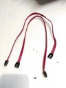 Кабель SATA III, 2шт, вишневый, прямой, 50см