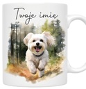 Кружка с собакой, МАЛЬТИЙСКАЯ собачка + любое имя
