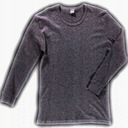 ФУТБОЛКА МУЖСКАЯ С ДЛИННЫМ РУКАВОМ, СЕРАЯ ЗИМА, утепленная, 100% хлопок, размер 2XL