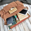 Pánska taška cez rameno + veľký batoh na notebook - darčeková sada pre pánov Dominujúca farba hnedá