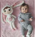 Metoo Biely zajačik 50 cm s personalizáciou Darček pre dieťa k narodeninám Pohlavie dievčatá unisex