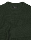 Zelený pletený sveter U-neck BRAVE SOUL M Výstrih okrúhly