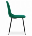 Krzesło COMO - ciemna zieleń aksamit x 4 Liczba krzeseł w zestawie 1