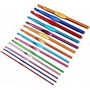 Набор крючков для вязания 12 шт. алюминиевые крючки 2 - 8 мм.
