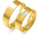ЗОЛОТЫЕ ОБРУЧАЛЬНЫЕ КОЛЬЦА, БРИЛЛИАНТ ЦИРКОНИЙ, ЛИНЗА пр 585
