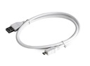 Gembird CCP-MUSB2-AMBM-W-1M кабель microUSB 1,8м