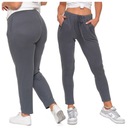 СПОРТИВНЫЕ БРЮКИ ЖЕНСКИЕ, СЕРЫЕ, ПРЯМЫЕ НОГИ, КАРМАНЫ, MORAJ R.L.
