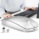 BEZDRÔTOVÁ POČÍTAČOVÁ MYŠ 2.4GHZ TICHÁ, OBOJRUČNÁ NA WINDOWS, MACOS