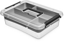 Органайзер пластиковый контейнер-коробка с крышками 8,5л.
