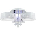 ANTILA Потолочный светильник 3xE27 + 22 светодиода белый пульт дистанционного управления кристаллы хром DRS8006/3 WH NET