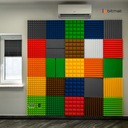 3D настенная панель премиум-класса, декоративная серая графитовая губка, уменьшение реверберации 5 см